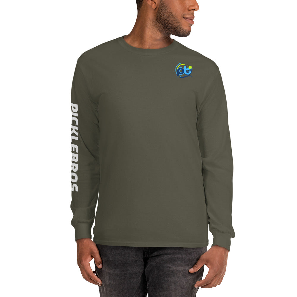 Picklebros Monogram & Right Sleeve Men’s Long Sleeve Shirt