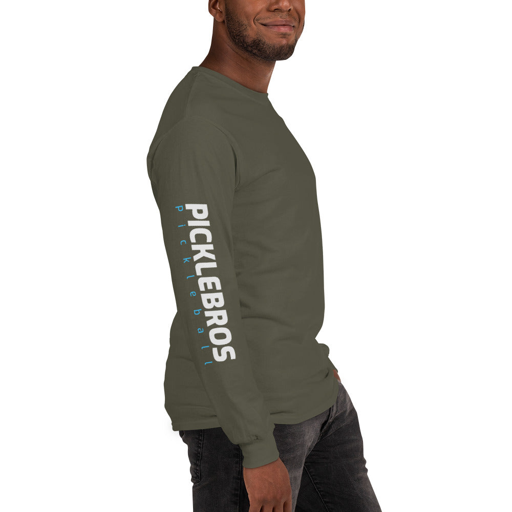 Picklebros Monogram & Right Sleeve Men’s Long Sleeve Shirt